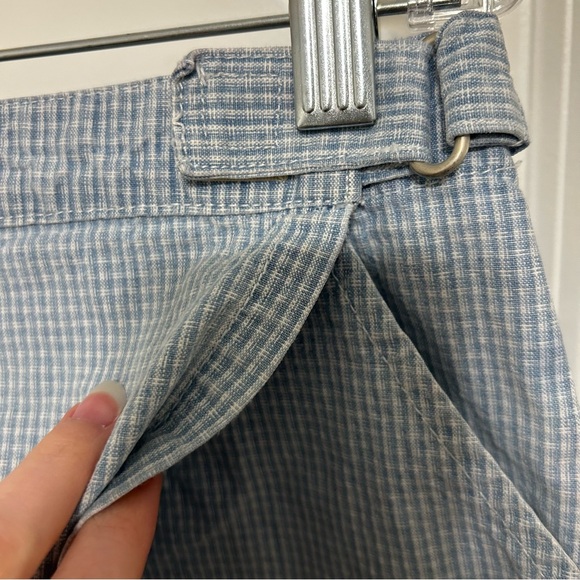 Vintage Gloria Vanderbilt Blue Gingham Wrap Skort Shorts Women’s 14 100% Cotton - Picture 5 of 14